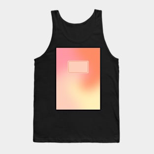 Back to School Pink and Coral Gradient Tank Top